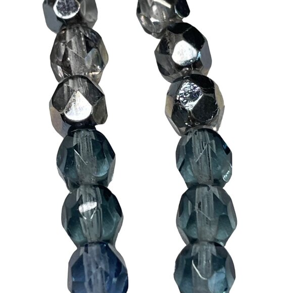 Sliced Geode Pendant Necklace Gem Stone Agate Glass Bead Chain Jewelry u - Picture 6 of 8